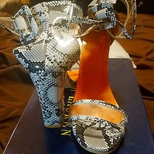 Snakeskin heels